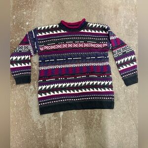 Vintage segrets sun prints 3D ramie cotton sweater